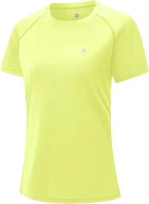 Gopune Women's Short Sleeve Shirts UPF 50  Sun Protection T-Shrit Quick Dry Running Athletic Workout Rash Guard Tops