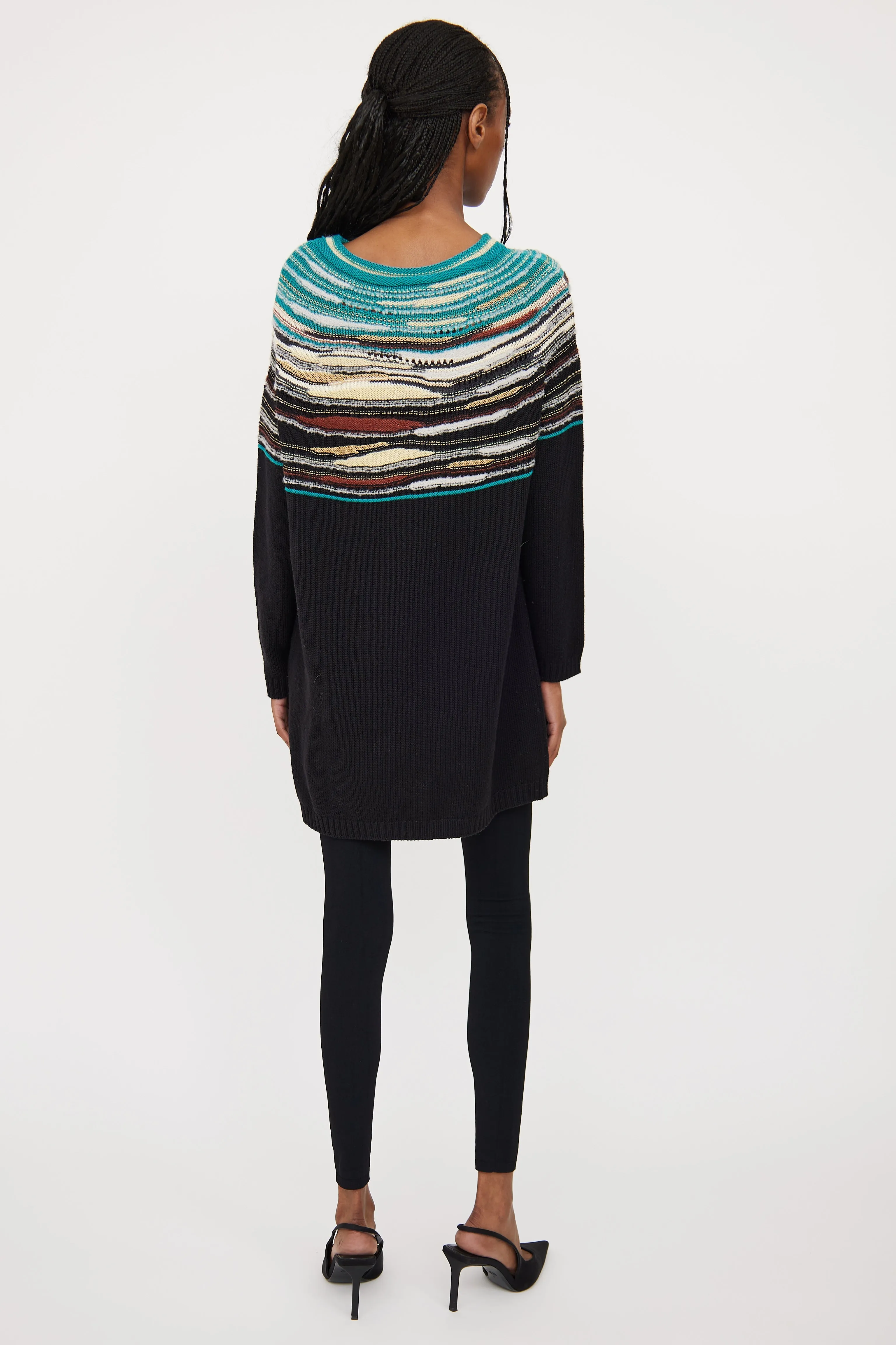 Green & Multi Knit Sweater