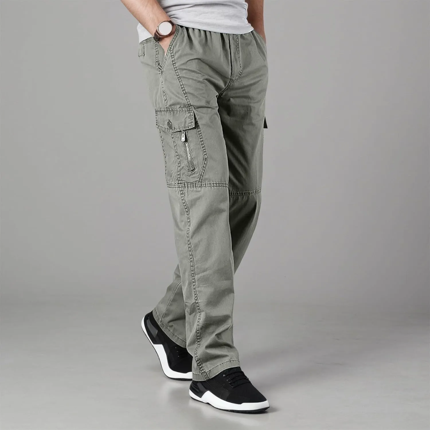 Gym Sweattrousers Men Plaid Jogger Working Public Bike Slim Fit Body Business Basketball Regular Fit Motorcycle Cargo