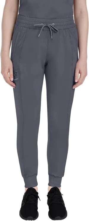 Healing Hands Women's Jogger Scrub Pant 7 Pockets Elastic Drawstring, with Moisture Wicking & 2-Way Stretch Technology - 9244
