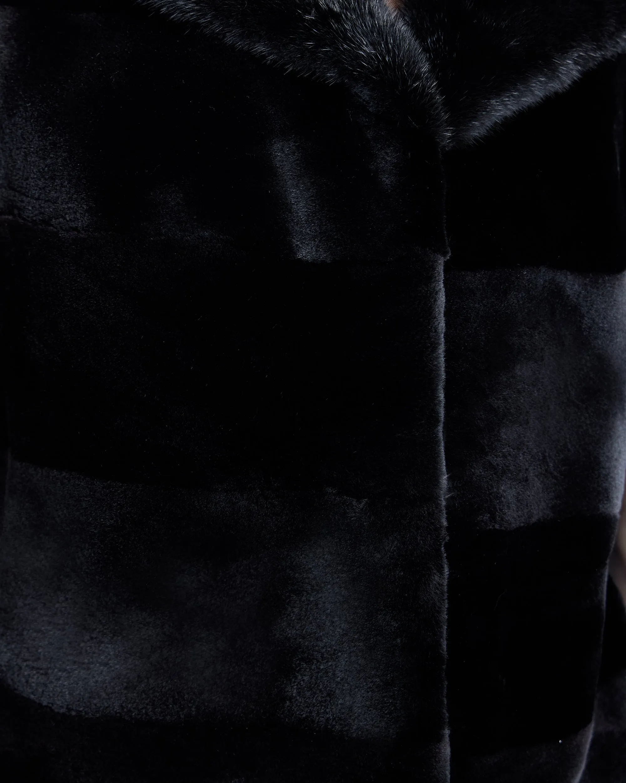 Horizontal Sheared Mink Vest