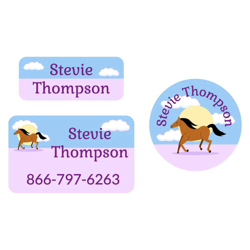 Horse Clothing Labels Pack