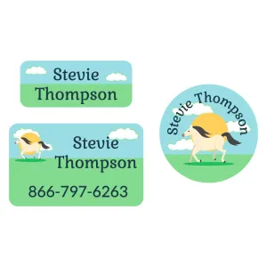Horse Clothing Labels Pack