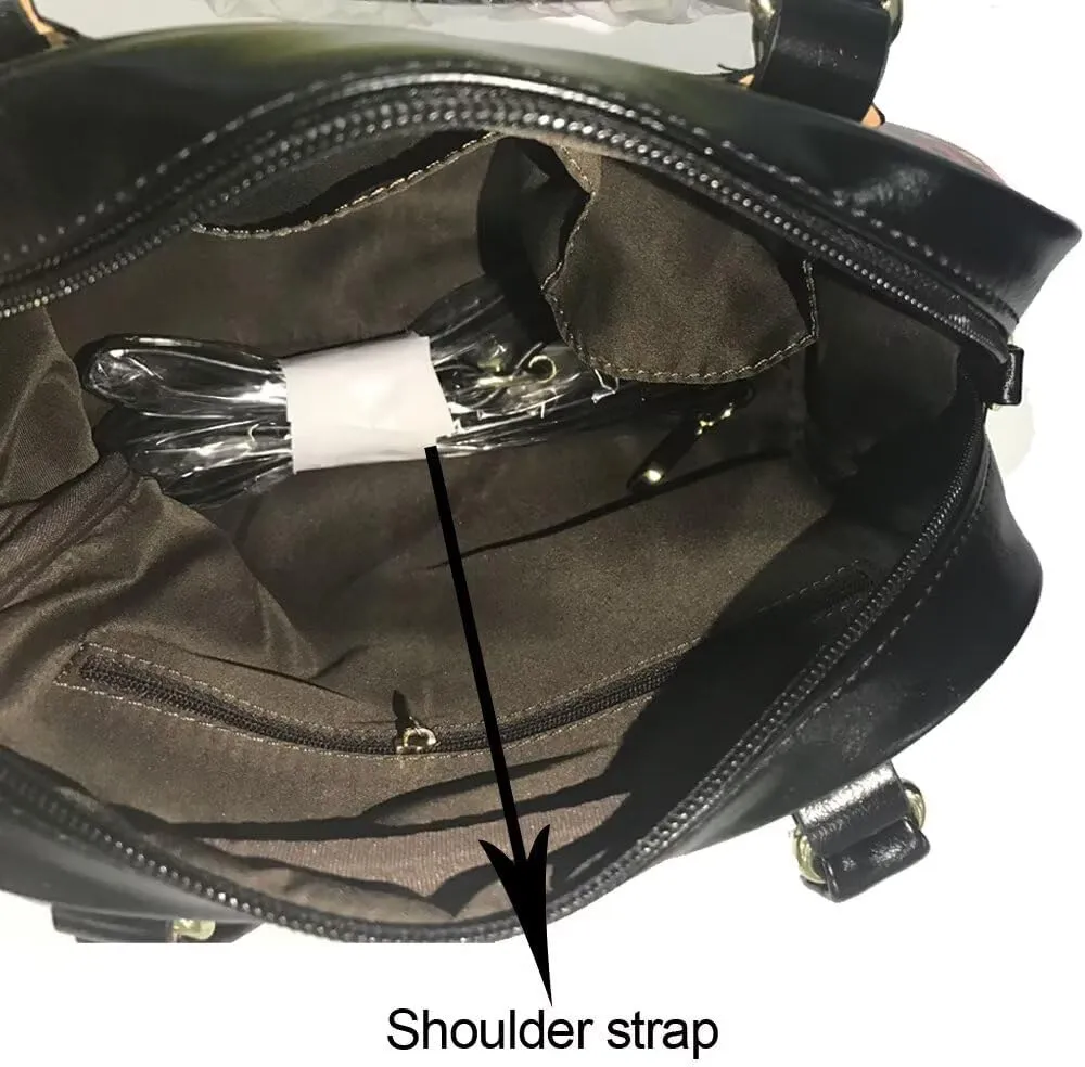HUGS IDEA Leather Hobo Bag for Women Crossbody Purse Fashion Satchel Bag for Work Sling Bag