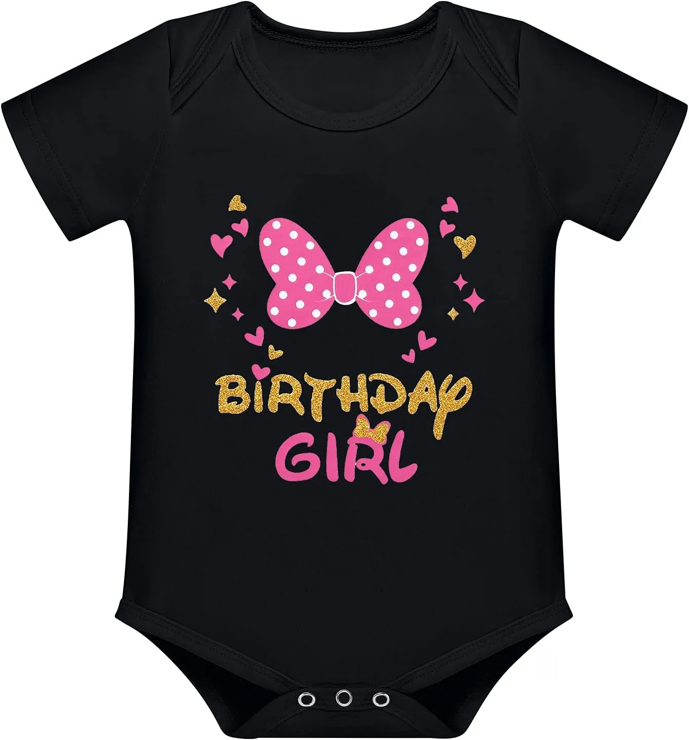 IBTOM CASTLE Toddler Birthday Girls Princess Party Outfit Polka Dots Top Shirts Tutu Skirt Set Ears Cake Smash Costume