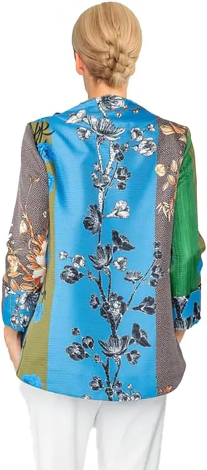 IC Collection Mixed-Media Asian Flair with Flower Jacket