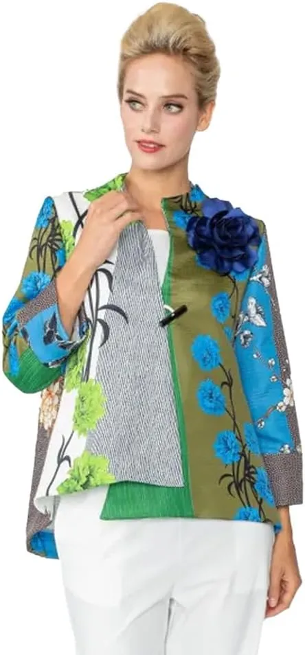 IC Collection Mixed-Media Asian Flair with Flower Jacket