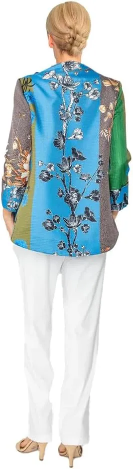IC Collection Mixed-Media Asian Flair with Flower Jacket