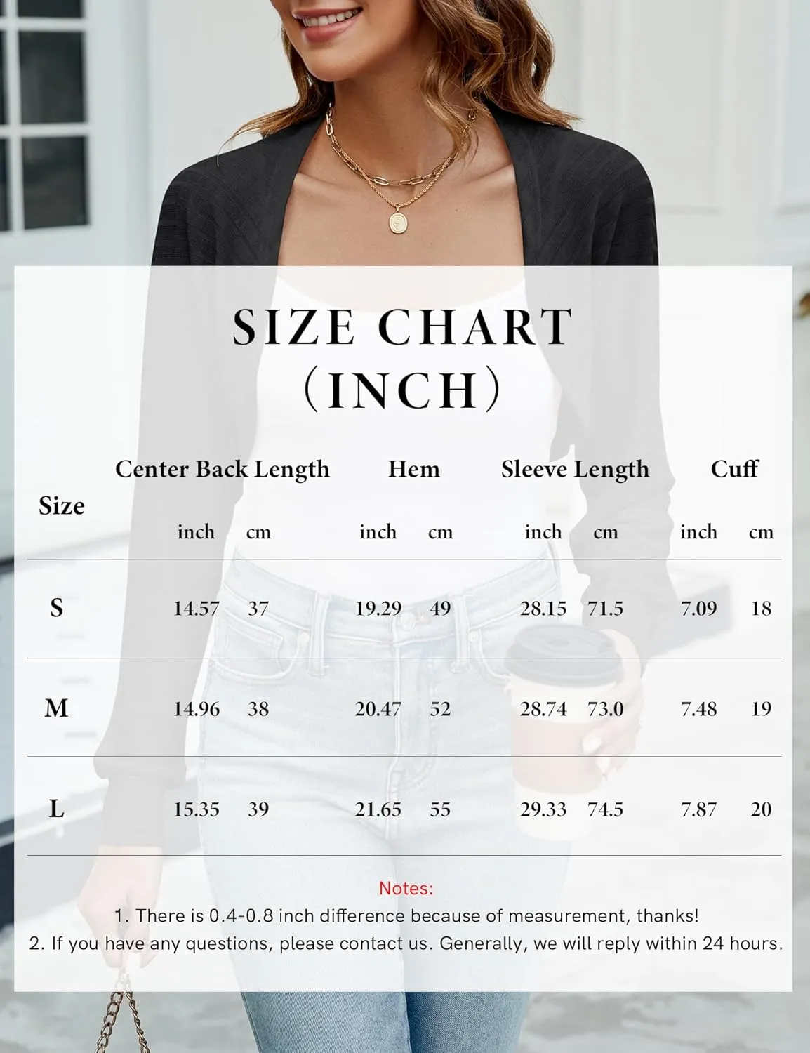 Ivicoer Women's Cardigan Bolero Shrugs for Evening Dress Long Sleeve Lightweight Cropped Open Front Casual Knit Top