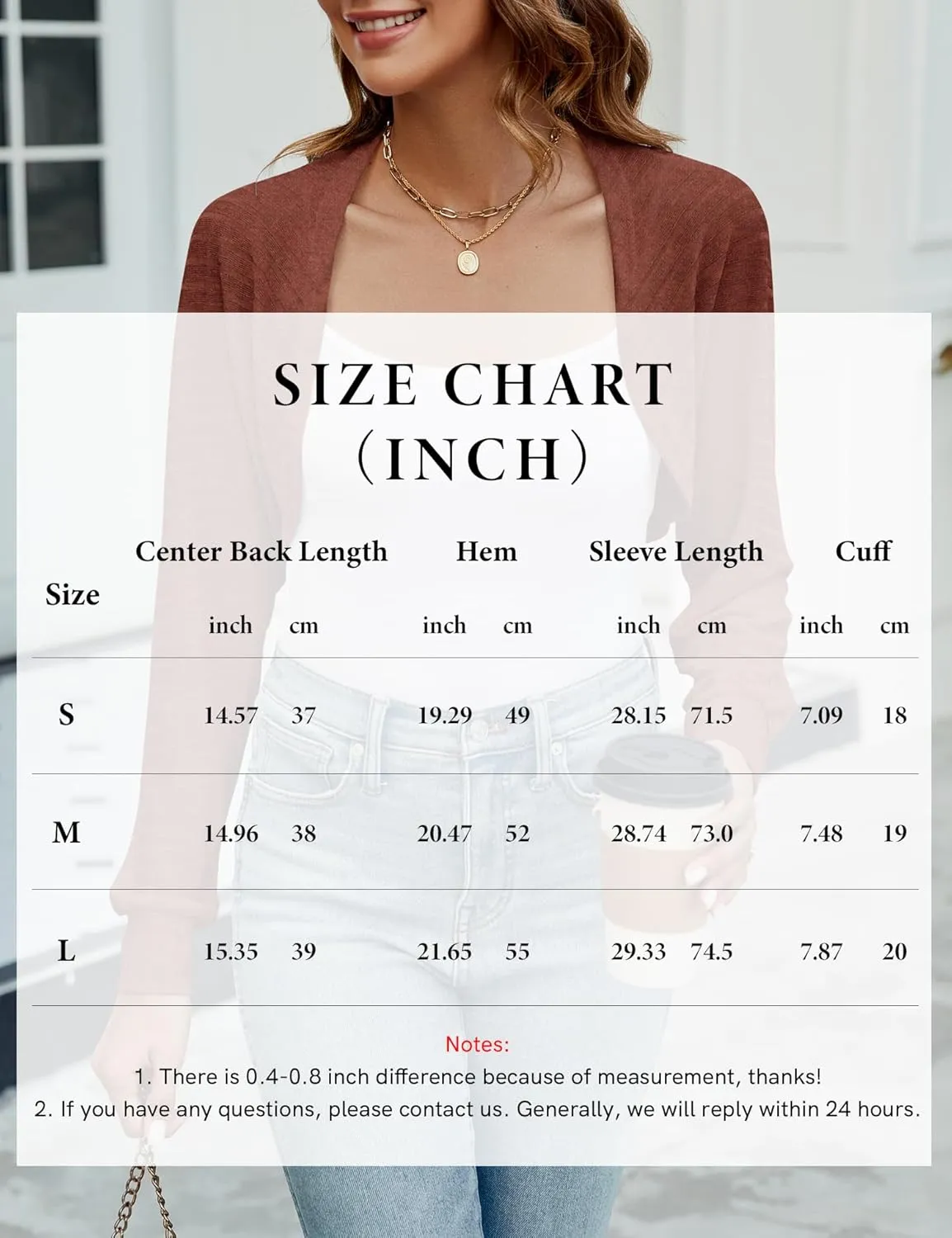 Ivicoer Women's Cardigan Bolero Shrugs for Evening Dress Long Sleeve Lightweight Cropped Open Front Casual Knit Top
