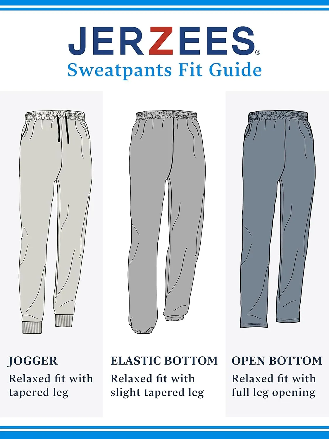 Jerzees Men's NuBlend Fleece Joggers & Sweatpants, Cotton Blend, Sizes S-3x