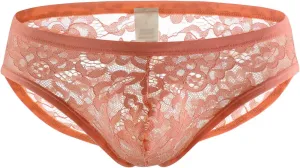 JEShifangjiusu Men'S Flower Lace Satin Lingerie Briefs Sissy Crossdressing Panties G-String Thong Pouch Underwear