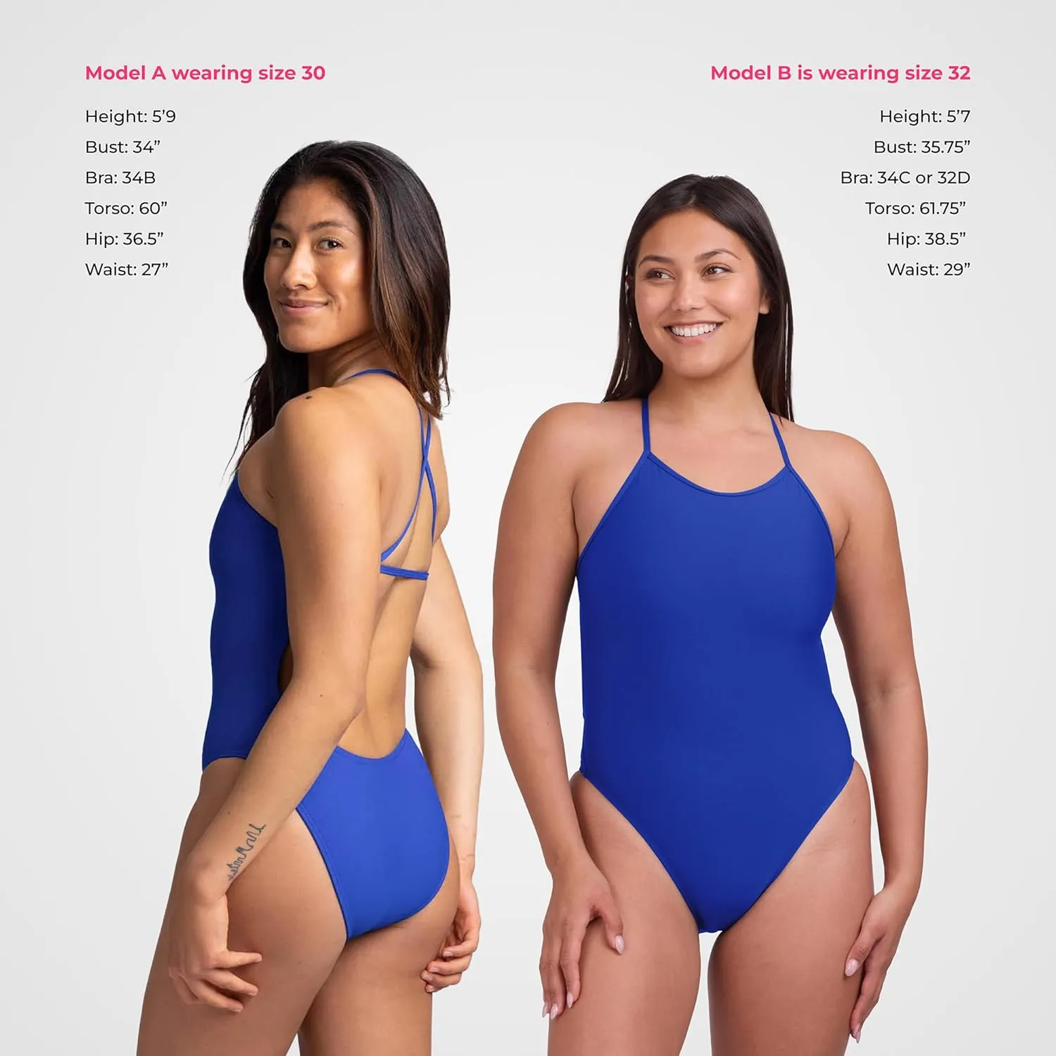 JOLYN Brandon Fixed Back Women's Athletic One Piece Swimsuit for Competitive Swimming, Lifeguarding, Medium-Full Coverage