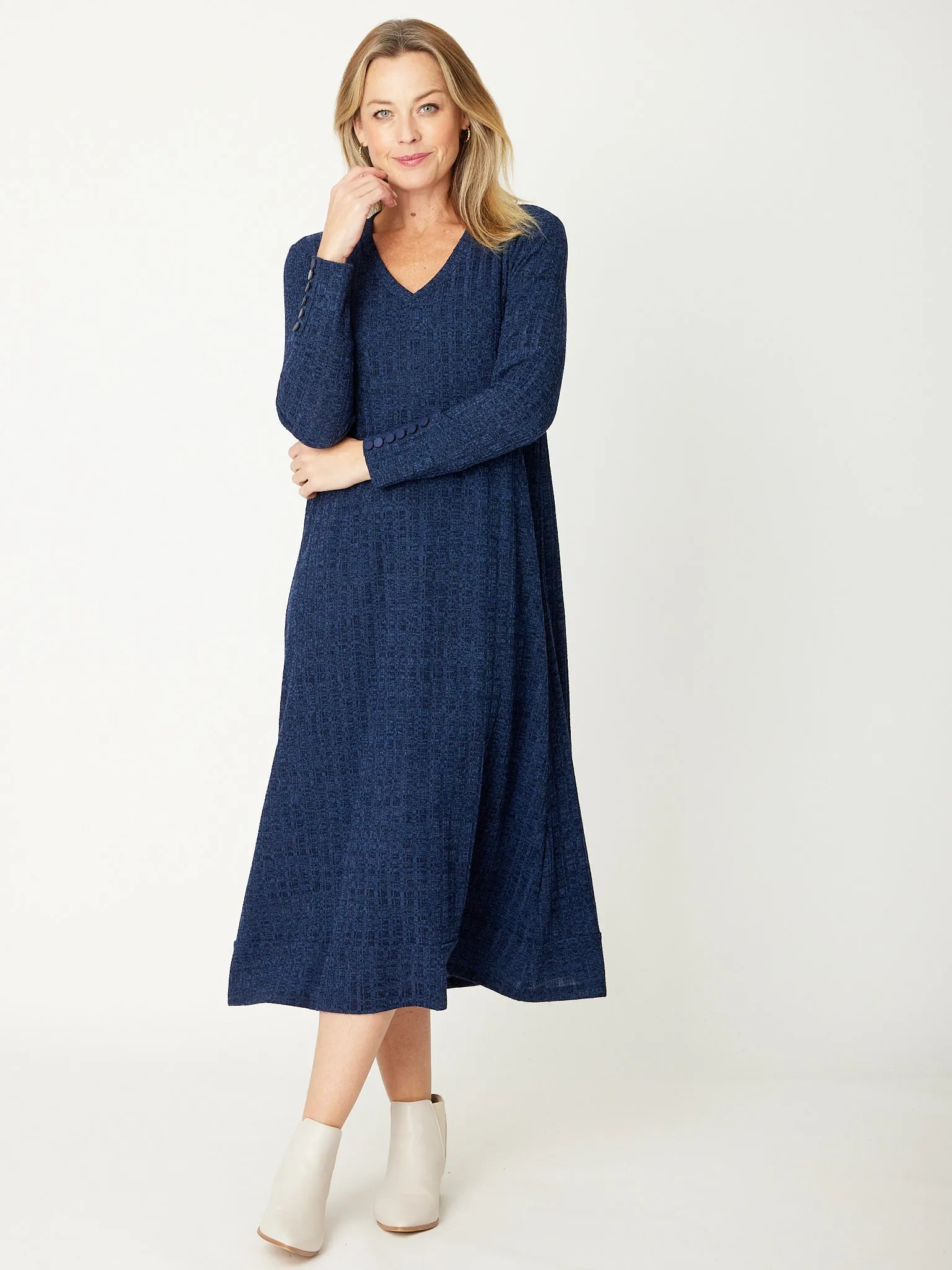 Knit Core Dress - Navy - 31158