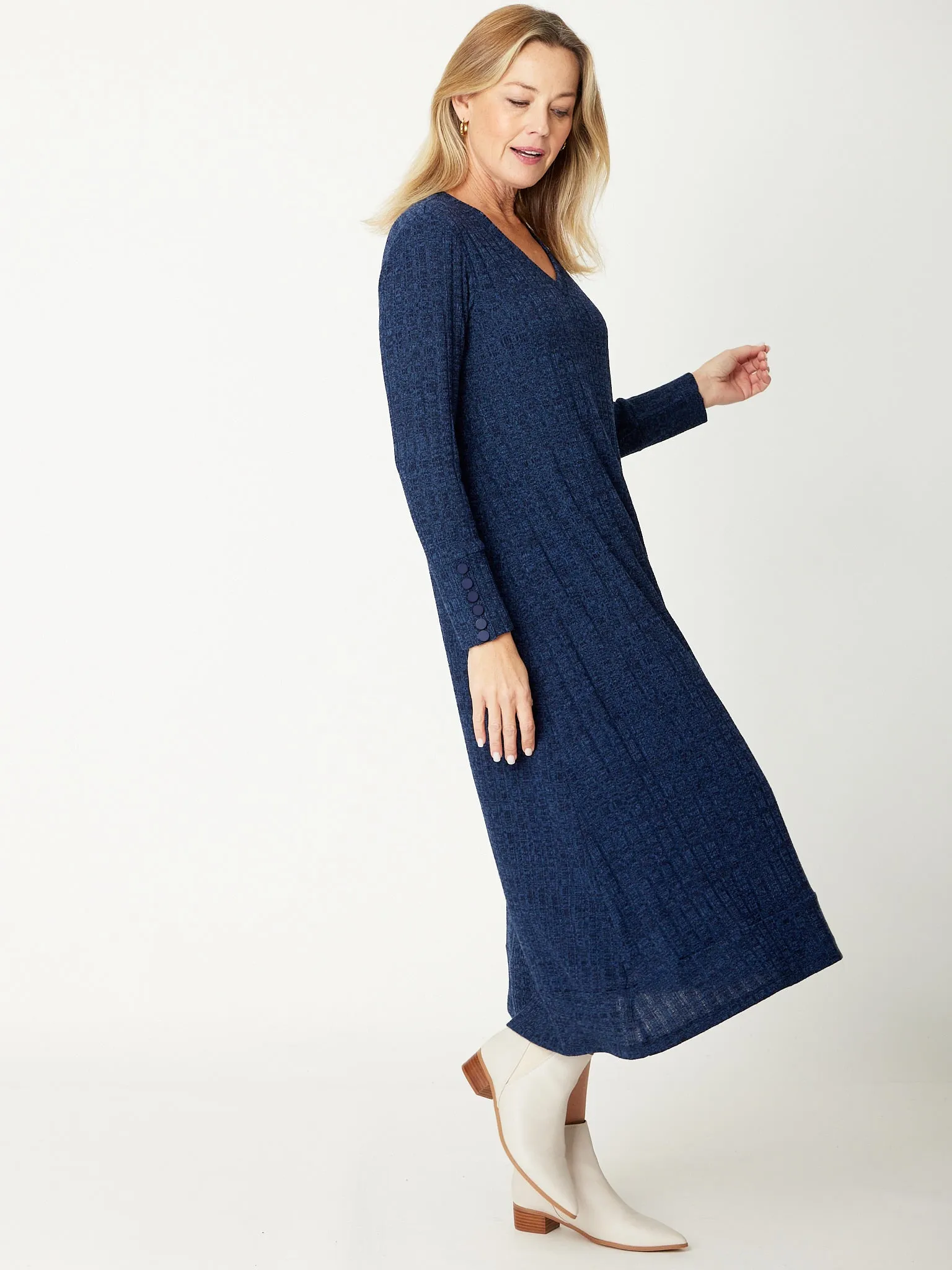 Knit Core Dress - Navy - 31158