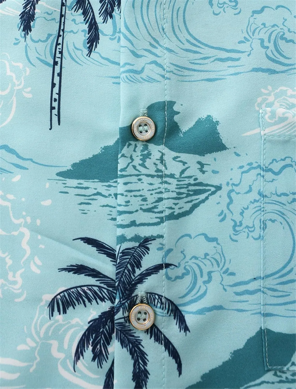 KYKU Hawaiian Shirt for Men - Funny Vacation Tropical Beach Shirts Short Sleeve Button Down Summer Clothes with Pockets