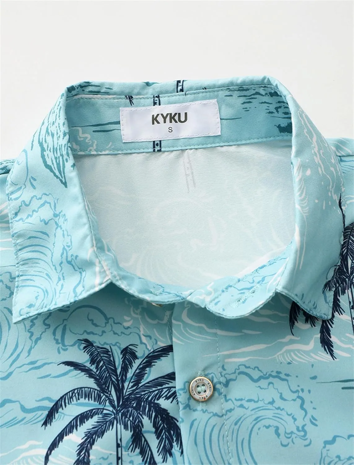 KYKU Hawaiian Shirt for Men - Funny Vacation Tropical Beach Shirts Short Sleeve Button Down Summer Clothes with Pockets