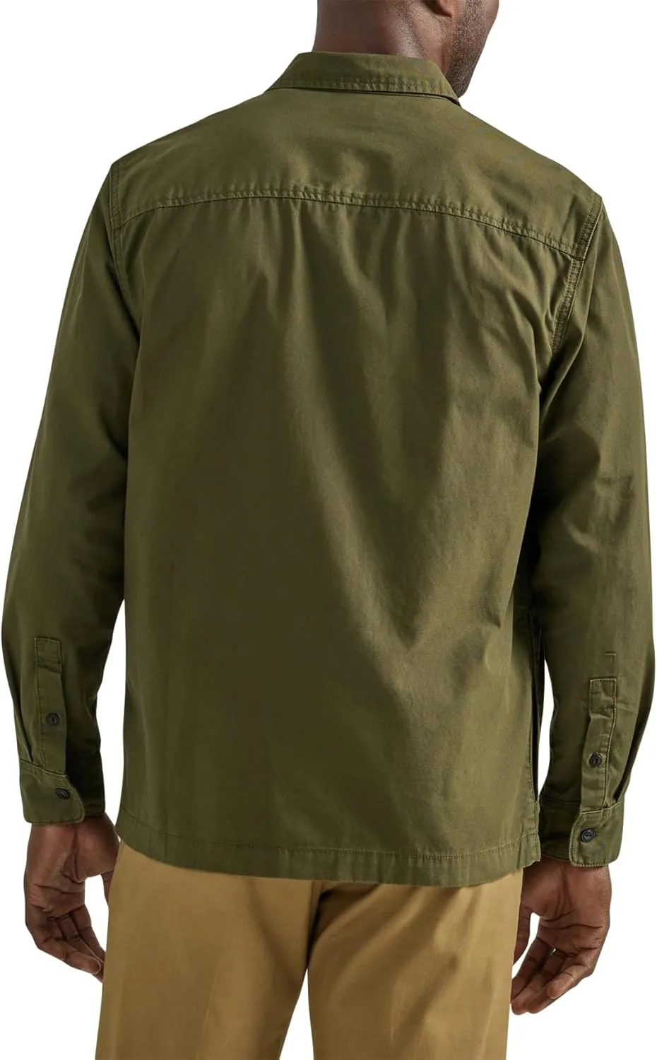 Lee Men's Workwear Loose Fit Long Sleeve Button Down Overshirt