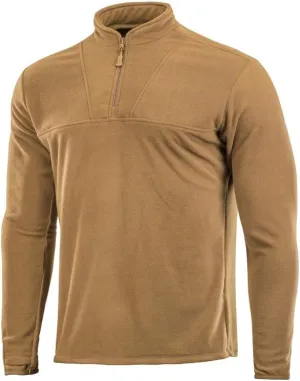 M-Tac Quarter Zip Pullover Men - Fleece Lined Thermal Shirt for Men - Lightweight Tactical Long Sleeve Shirt Top Delta