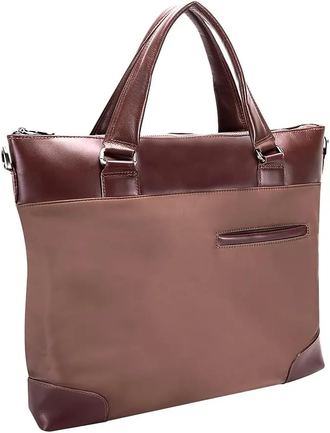 McKlein 17" Nylon Slim Laptop Briefcase- EASTWARD