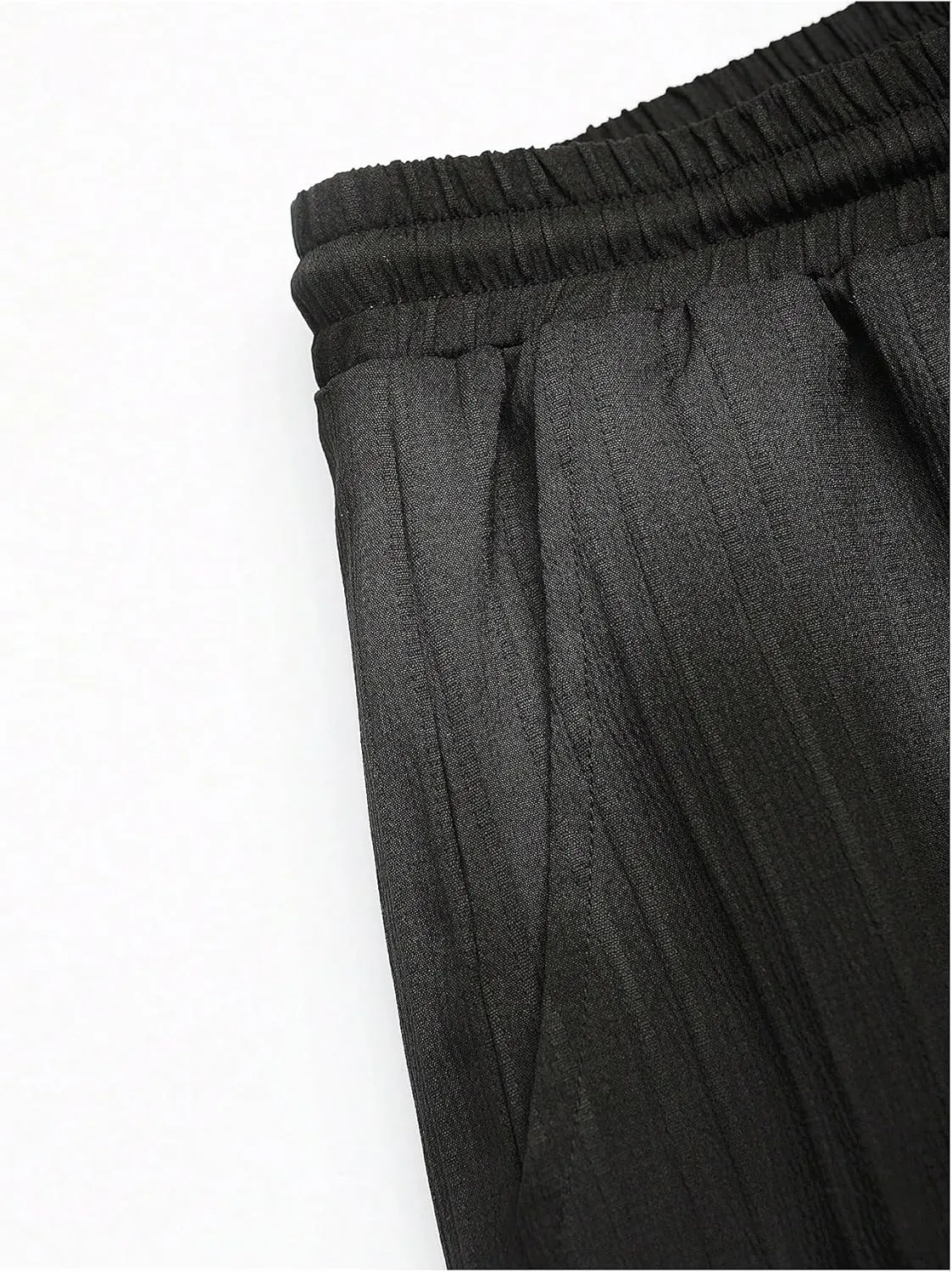 Men's 2 Piece Outfits Short Sleeve Button Down Shirts Drawstring High Waisted Pants Vacation Sets