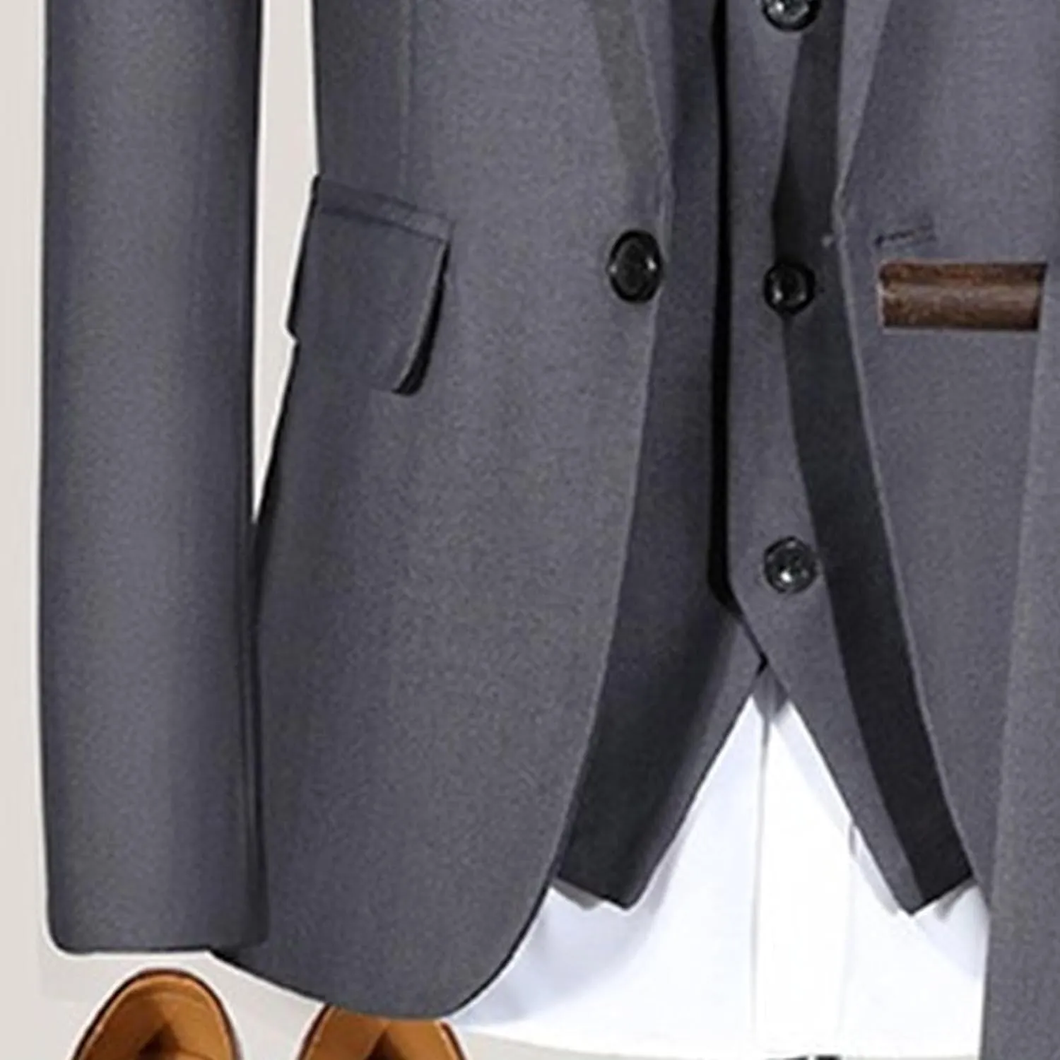 Men's 3 Piece Plaid Suit Check Single Breasted One Button Blazer Set Vintage Formal Dress Party Jacket Vest Pants