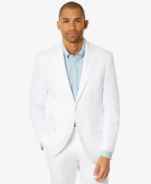 Mens Regular fit Suit Jacket Blazer 42 R White Solid Stretch