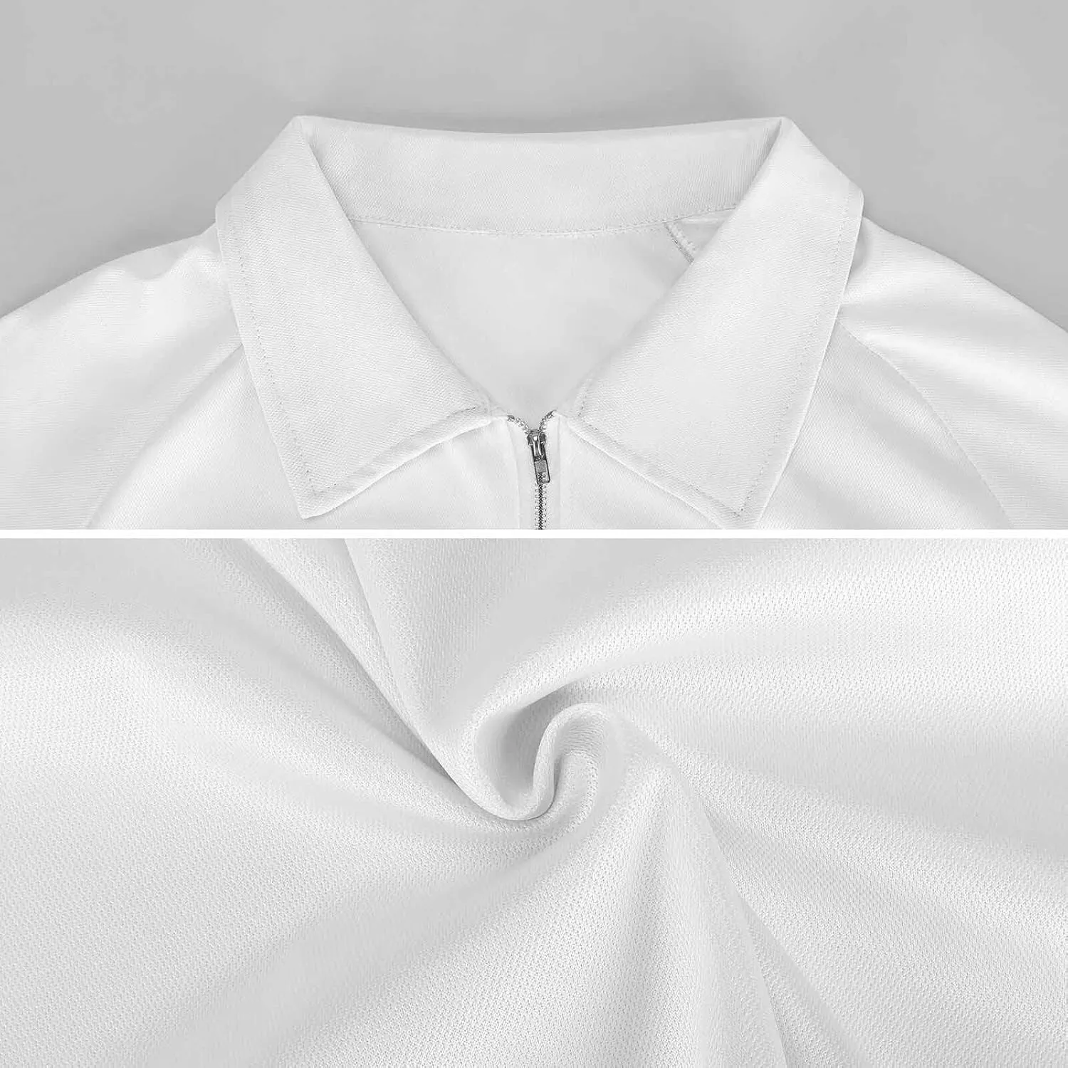 Men's Short Sleeve Casual Polo Shirt Summer Zip Polo Tracksuit for Men S-3XL