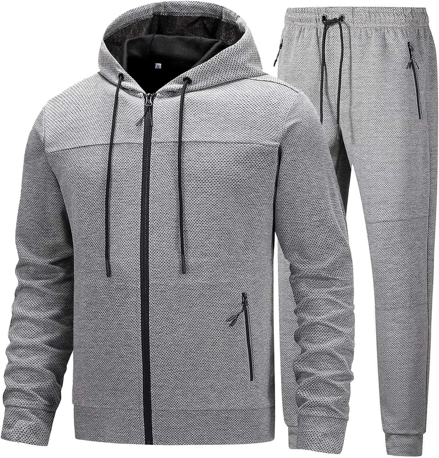Mens Tracksuit 2 Piece Set Casual Sweatsuits Full Zip Track Suits Jogging Athletic Suit Sets