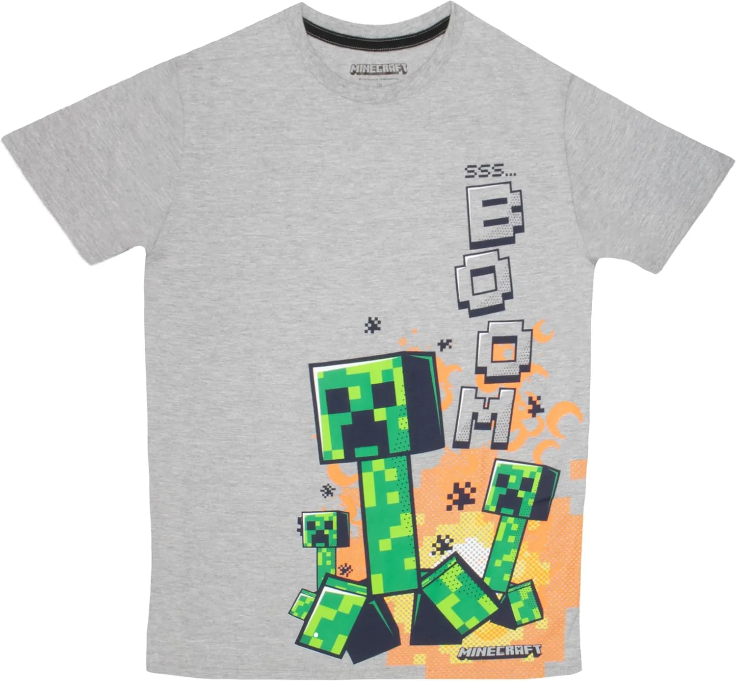 Minecraft Boys Short Sleeve Regular Fit