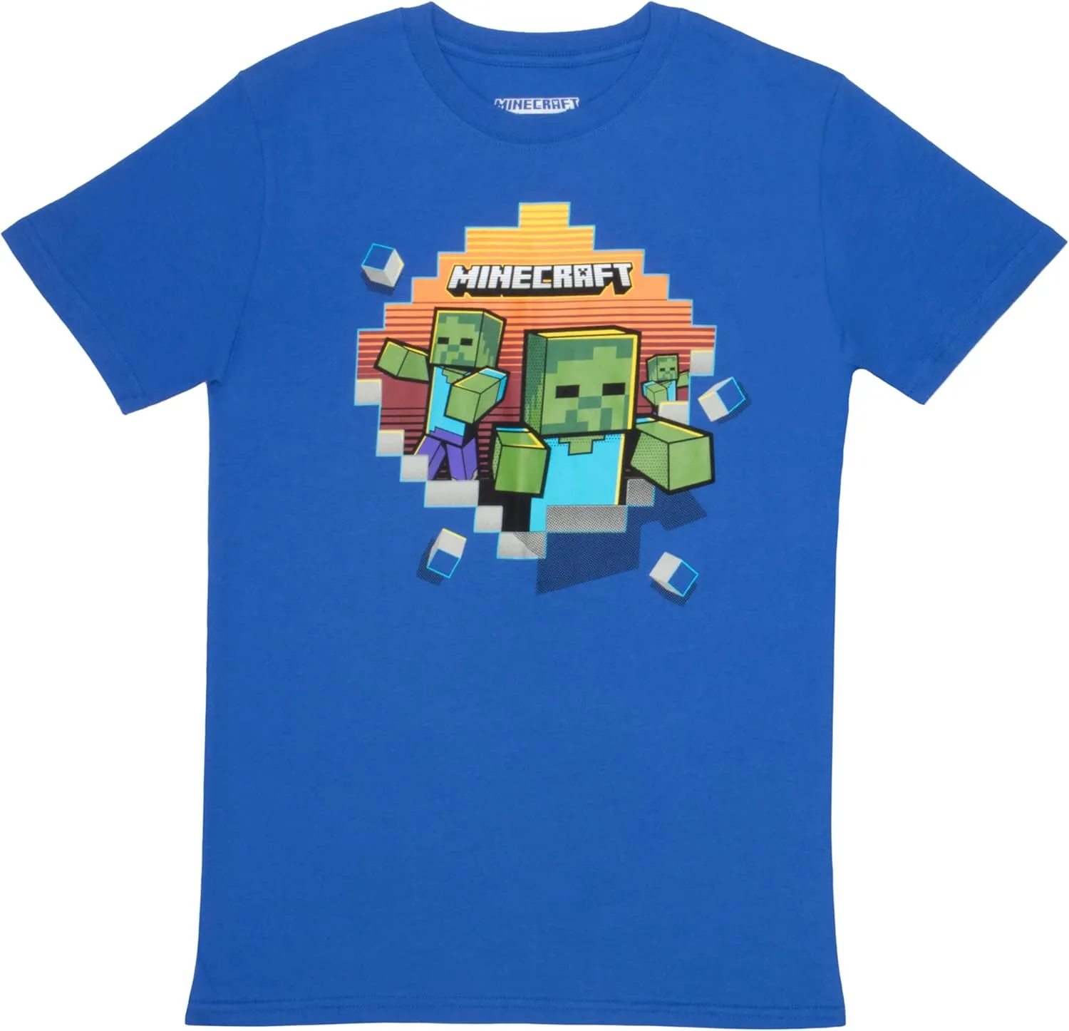 Minecraft Boys Short Sleeve Regular Fit