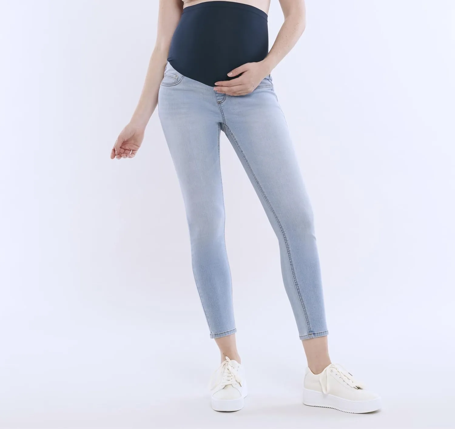 Motherhood Maternity Women's Secret Fit Over The Belly Skinny Ankle Pregnancy Jeans