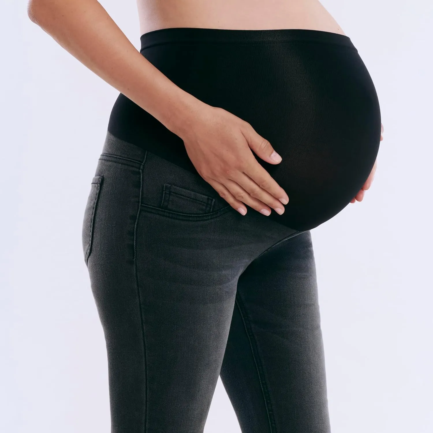 Motherhood Maternity Women's Secret Fit Over The Belly Skinny Ankle Pregnancy Jeans