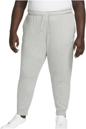Nike Sportswear Club Fleece Women's Mid-Rise Joggers (Plus Size) (DV5085-063, Dark Grey Heather/White)