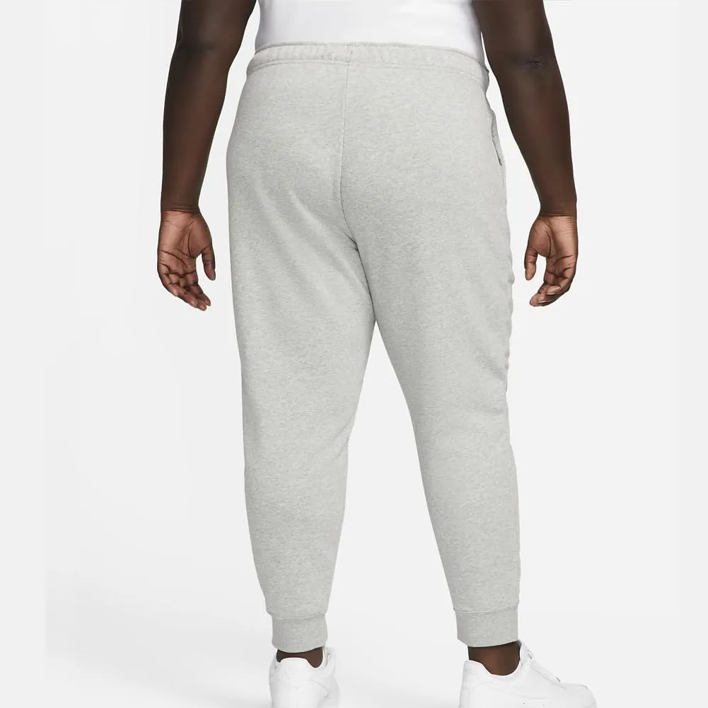 Nike Sportswear Club Fleece Women's Mid-Rise Joggers (Plus Size) (DV5085-063, Dark Grey Heather/White)
