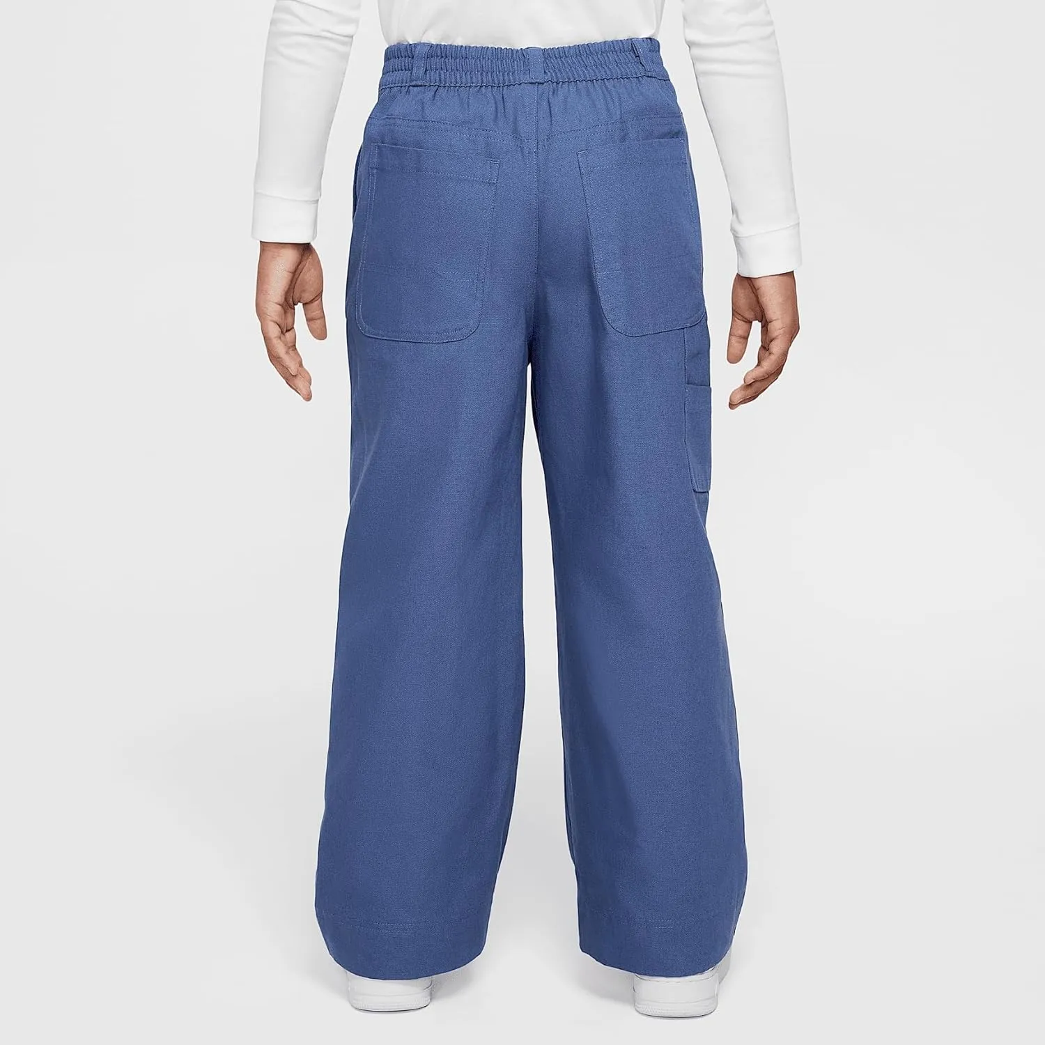 Nike Sportswear Metro Ground Big Kids' Carpenter Pants (FV8047-491, Diffused Blue/Diffused Blue)