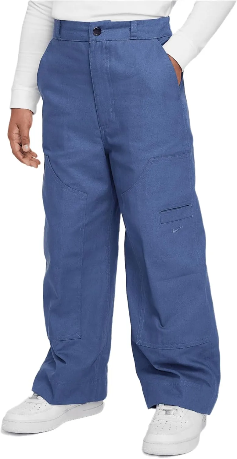 Nike Sportswear Metro Ground Big Kids' Carpenter Pants (FV8047-491, Diffused Blue/Diffused Blue)