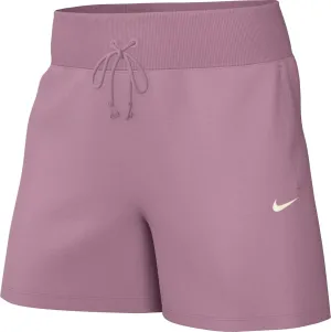 Nike Sportswear Phoenix Fleece Women's High-Waisted Loose Shorts (Elemental Pink/Sail, FD1409-699)