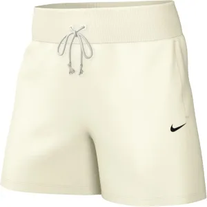 Nike Sportswear Phoenix Fleece Women's High-Waisted Loose Shorts (Sail/Black, FD1409-133) Size X-Small
