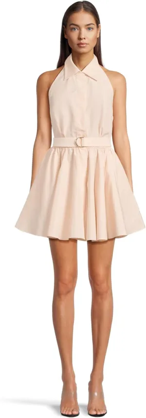 Norma Kamali Women's Nk Halter Flared Mini Dress