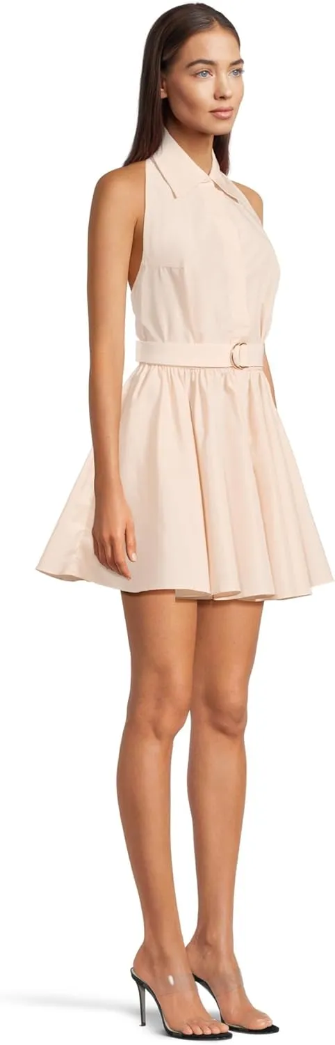 Norma Kamali Women's Nk Halter Flared Mini Dress