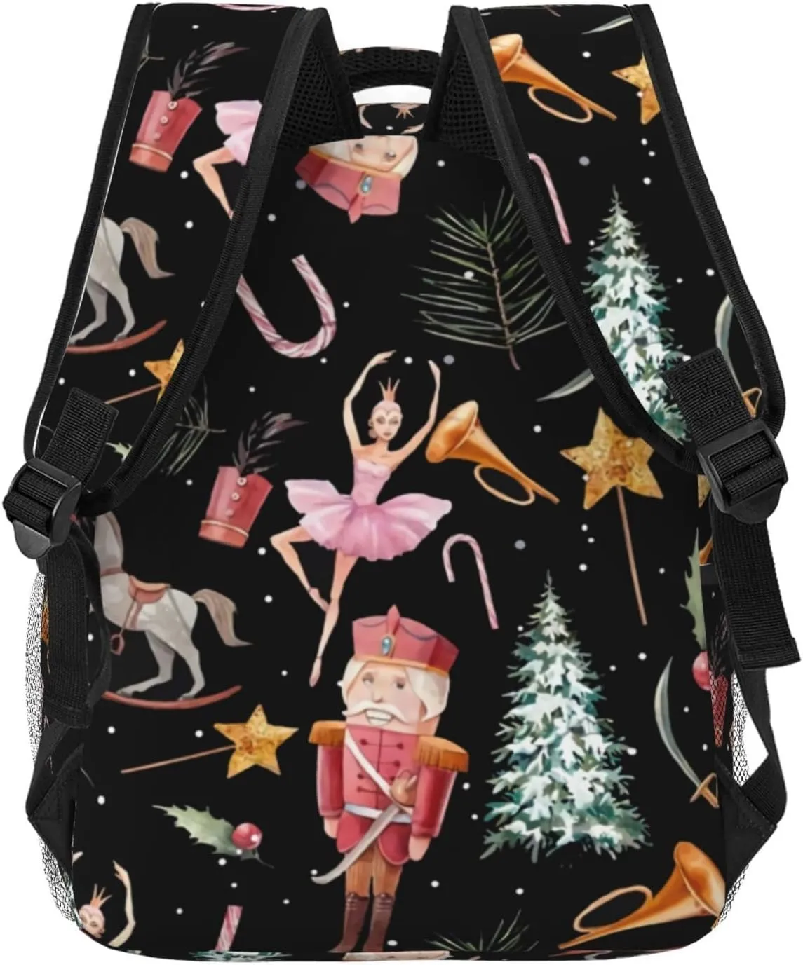 Nutcracker Mouse King Ballet Dance Backpack Lightweight Double Shoulder Backpack Casual Laptop Backpacks For Women Men Travel