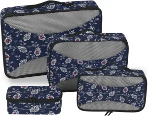 Packing Cubes for Travel 4 Set Luggage Bags Organizers Traveling Packing Cubes Oacking Cubes Paisley