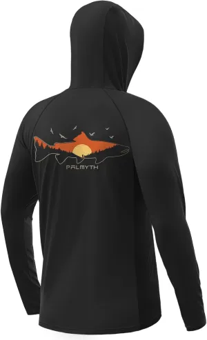 Palmyth Fishing Hoodie for Men Long Sleeve Sun Protection UV UPF 50  Shirts