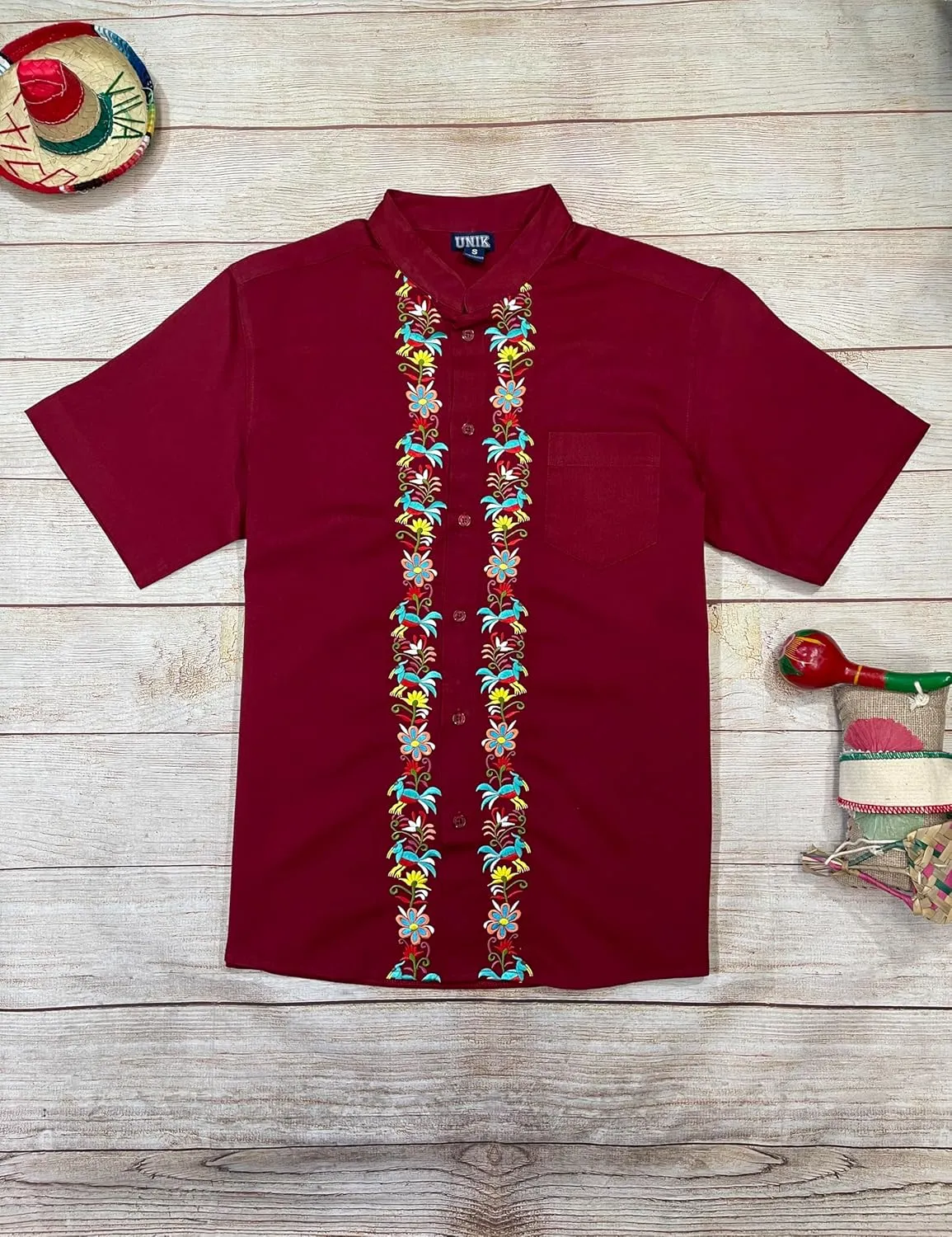 Premium Quality Mens Guayabera Shirts, Button Down, Detailed Embroidery, and Fine Stitching, Sizes S-XL