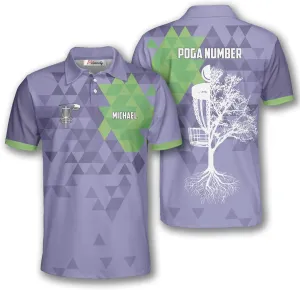 PRIMESTY Disc Golf Polo Shirts for Men, Custom Name & PDGA Number Jerseys, Size S-5XL