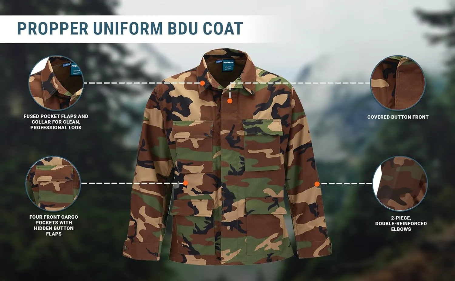 Propper Men's F545412-Men's BDU Coat