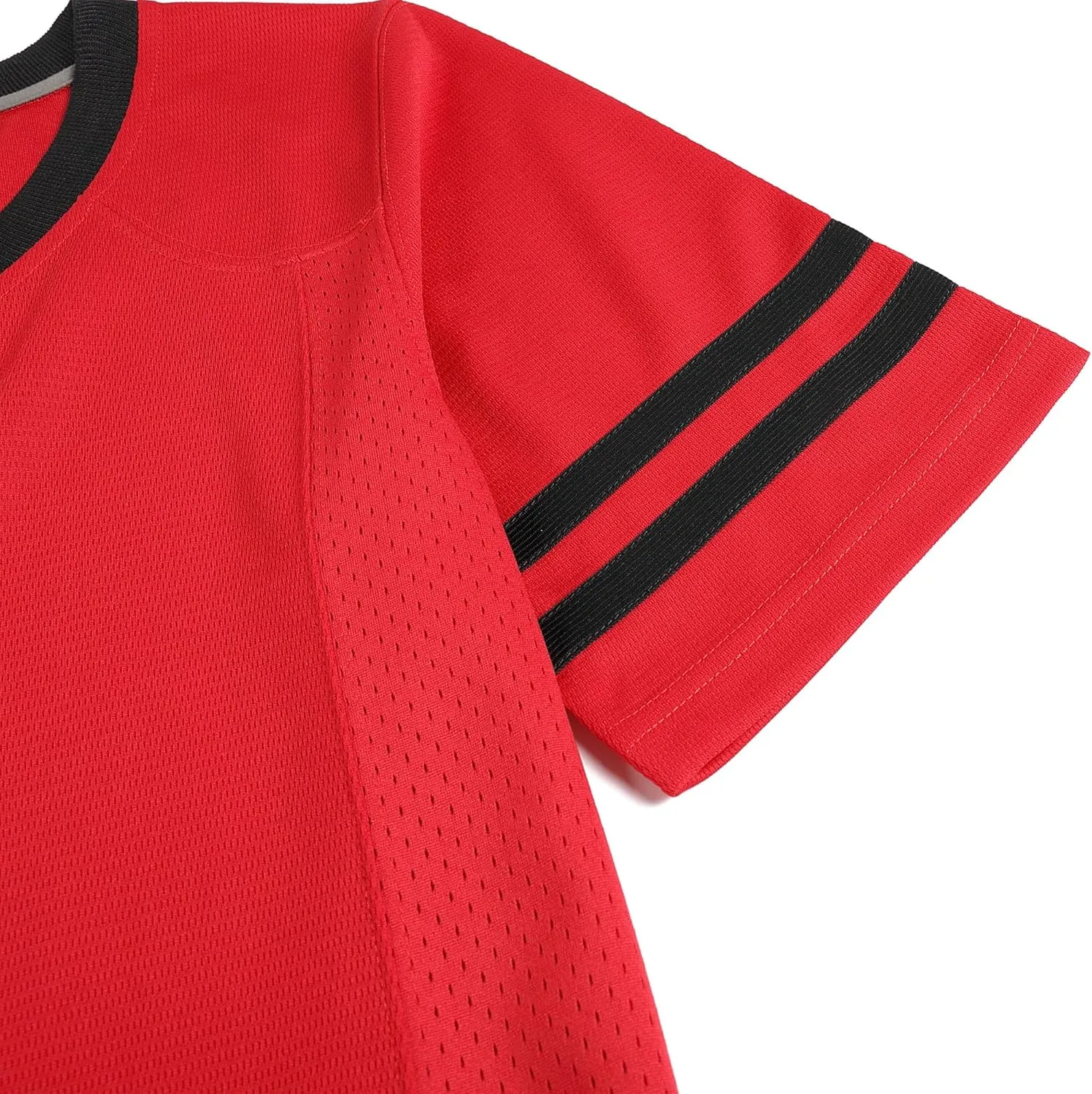Pullonsy American Football Jerseys for Men Unisex Replica Plain Workout Sport Game Shirts Casual Outwear