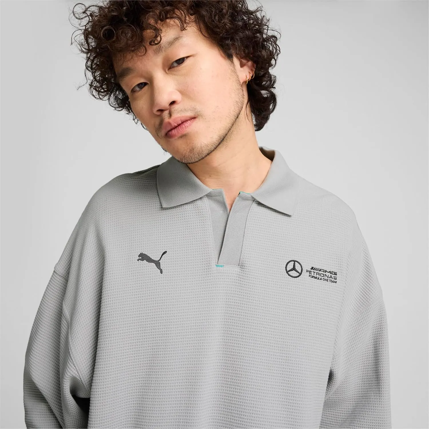 PUMA Men's Mercedes-amg Petronas Formula 1 Longsleeve Polo