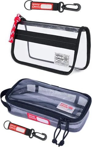 Rough Enough Clear Toiletry Bag for Toiletries Travel Essentials Set